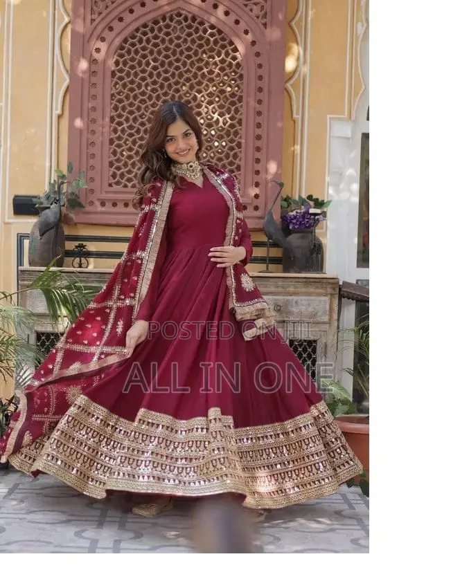 Stylish Elegant Gown Kurti Rgre Tfewafd Uhjeggf