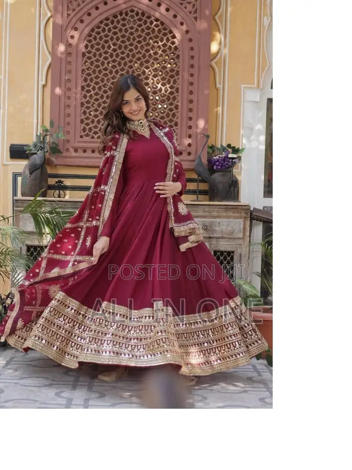 Stylish Elegant Gown Kurti Rgre Tfewafd Uhjeggf