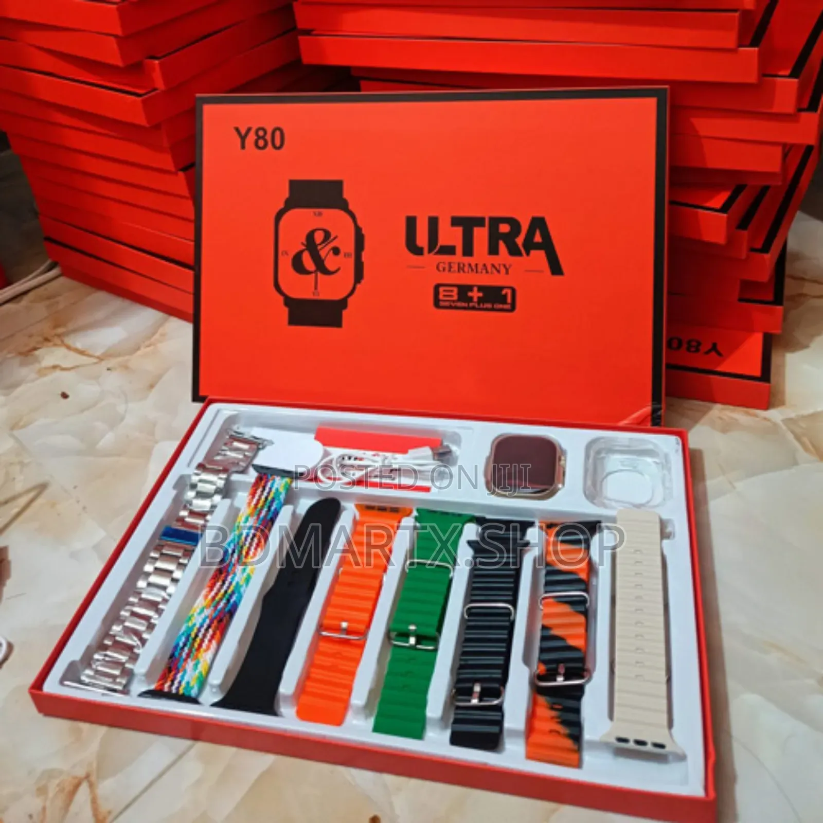 Y80 Ultra Smart Watch 8 Straps