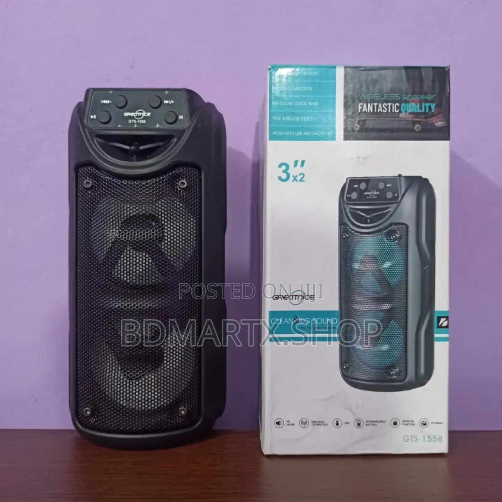 Greatnice GTS-1558 Bluetooth Speaker Lighting Effects