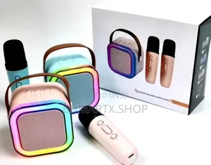 RGB Karaoke Bluetooth Speaker With Two Microphone