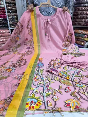 Elegant Embroidery Work Cotton Dress Set – Premium Ladies Collection