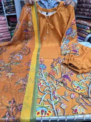 Elegant Embroidery Work Cotton Dress Set – Premium Ladies Collection