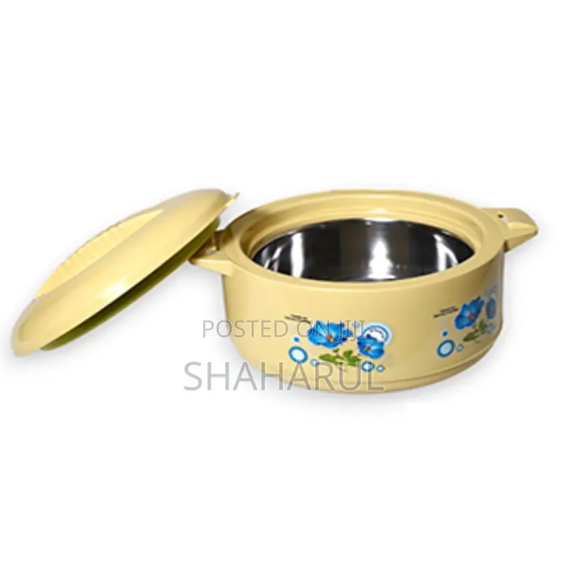 H S Hot Pot Supper ( Full Plastic)- 1200 Ml Multi Colour