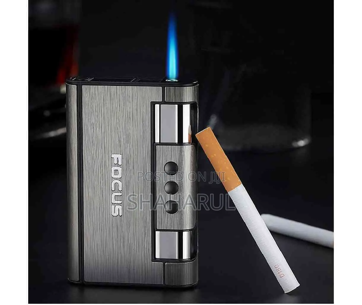 Focus Multifunctional Cigarette Case With Lighter
