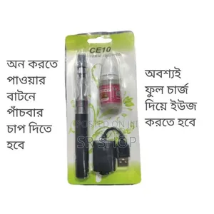 Ce10 Slim Stylish Vap Sigaret Set With Liquid Charger Cable Cigarette