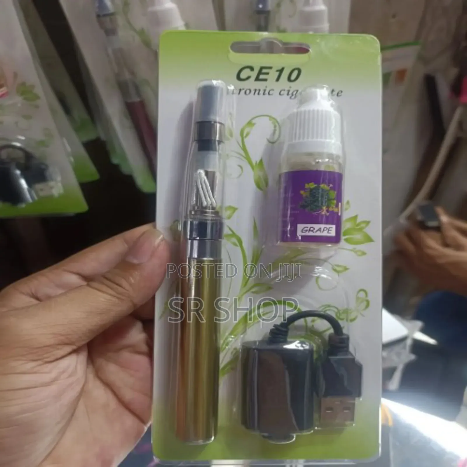 Ce10 Slim Stylish Vap Sigaret Set With Liquid Charger Cable Cigarette