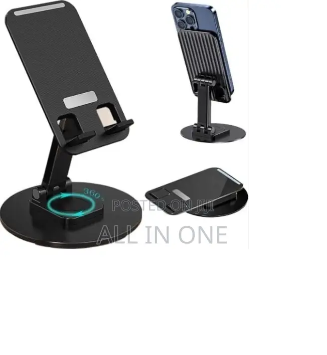 Folding Rotatable Lifting Desktop Holder for Mobile Phones Tablets