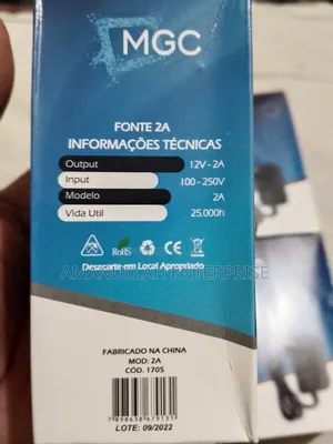 12v 2a Power Supply.