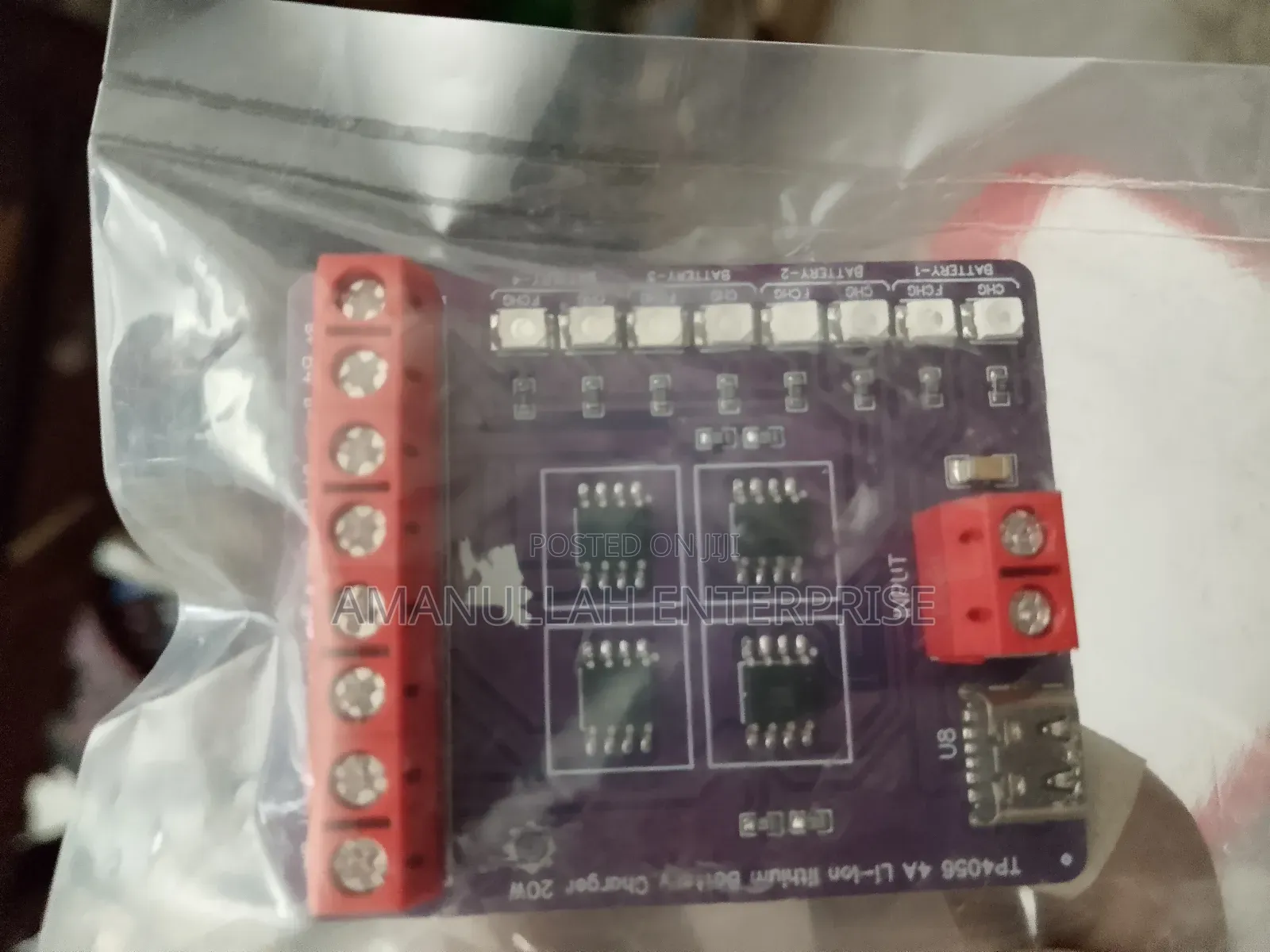 Tp4056 4a Li-Ion Lithium Battery Charger 20w/ 4 Battery Tp4056 4a