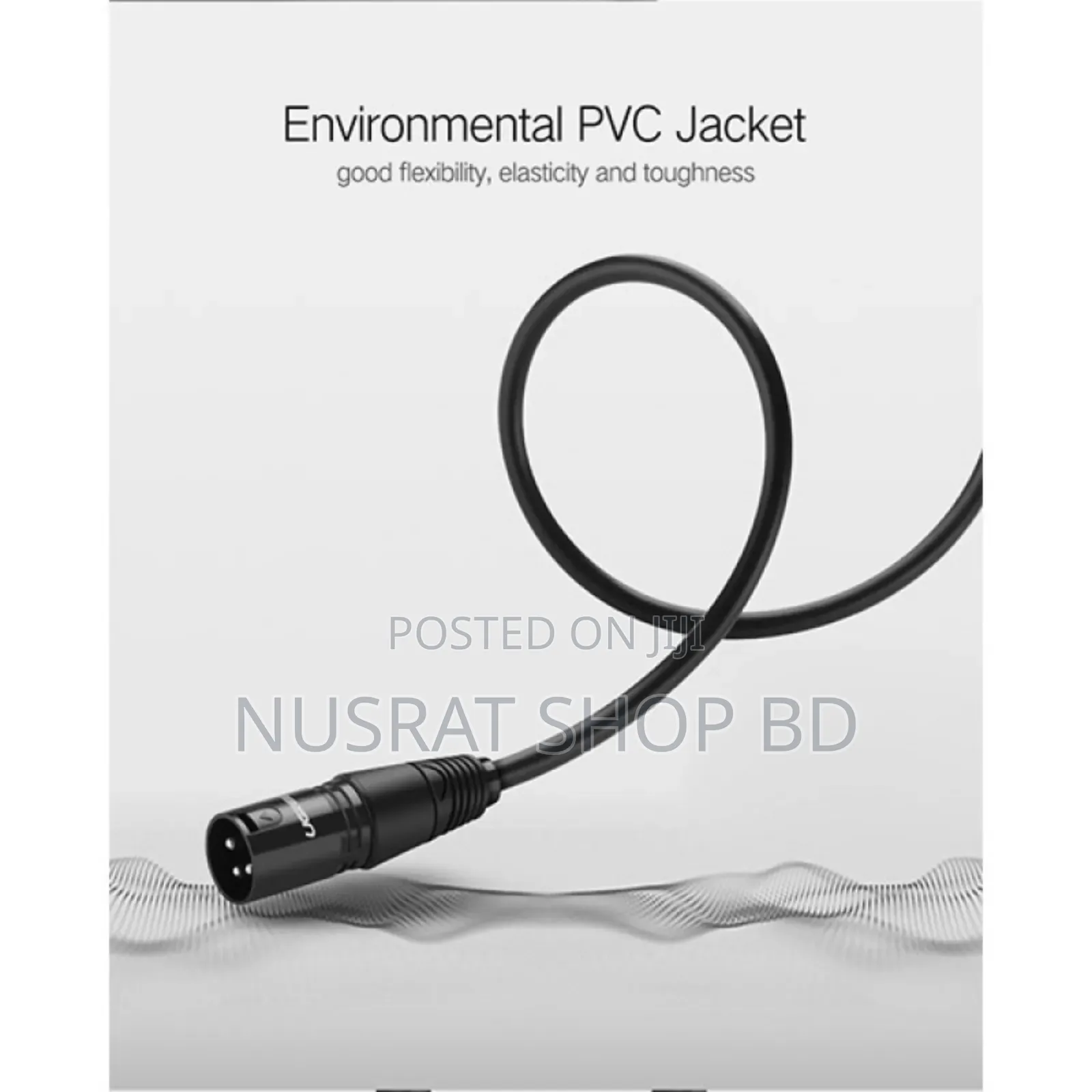 Ugreen Av130 (20714) Cannon XLR Male to Female Extension Cable - 10m