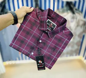 Photo - Shy Looks Pure Cotton Full Sleeve Check Shirt – Export Quality