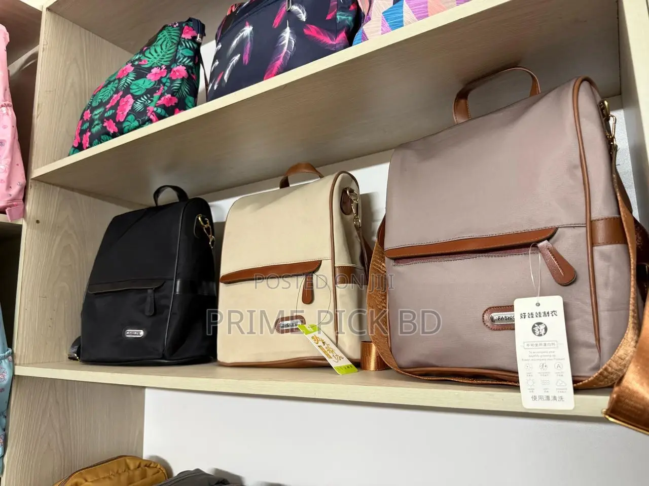 New Design Women Backpack Nylon Waterproof Anti-Theft Travel Bagpack