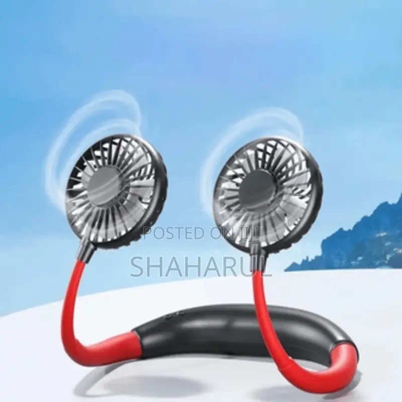 Neck Fan Portable 2000 Mah Rechargeable With Usb (Neck Fan )