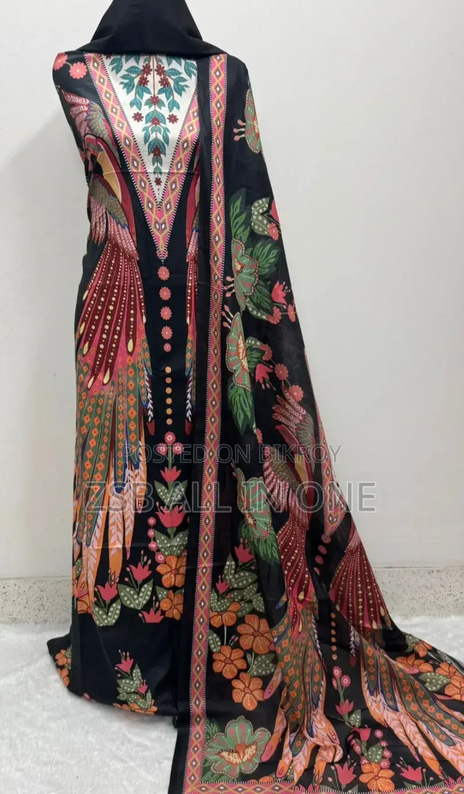 Digital Print Cotton Three Piece DJCF CHVF JXGG