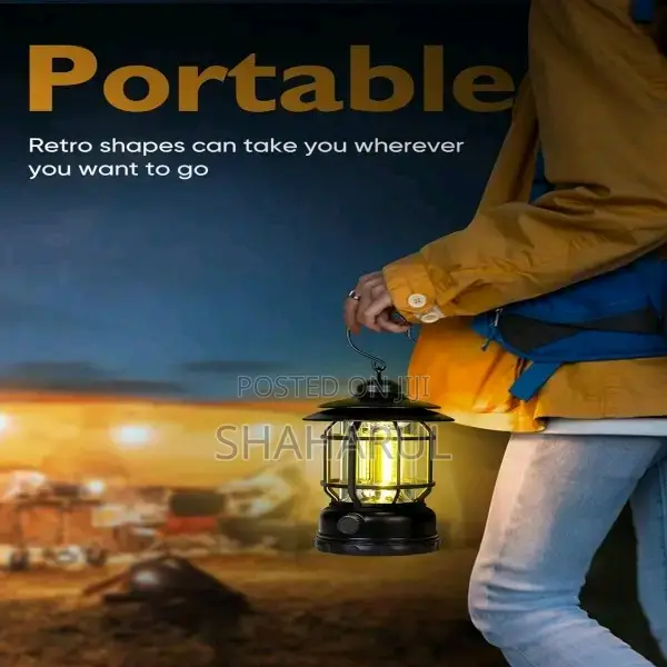 Portable Campaign Lantern Lamp