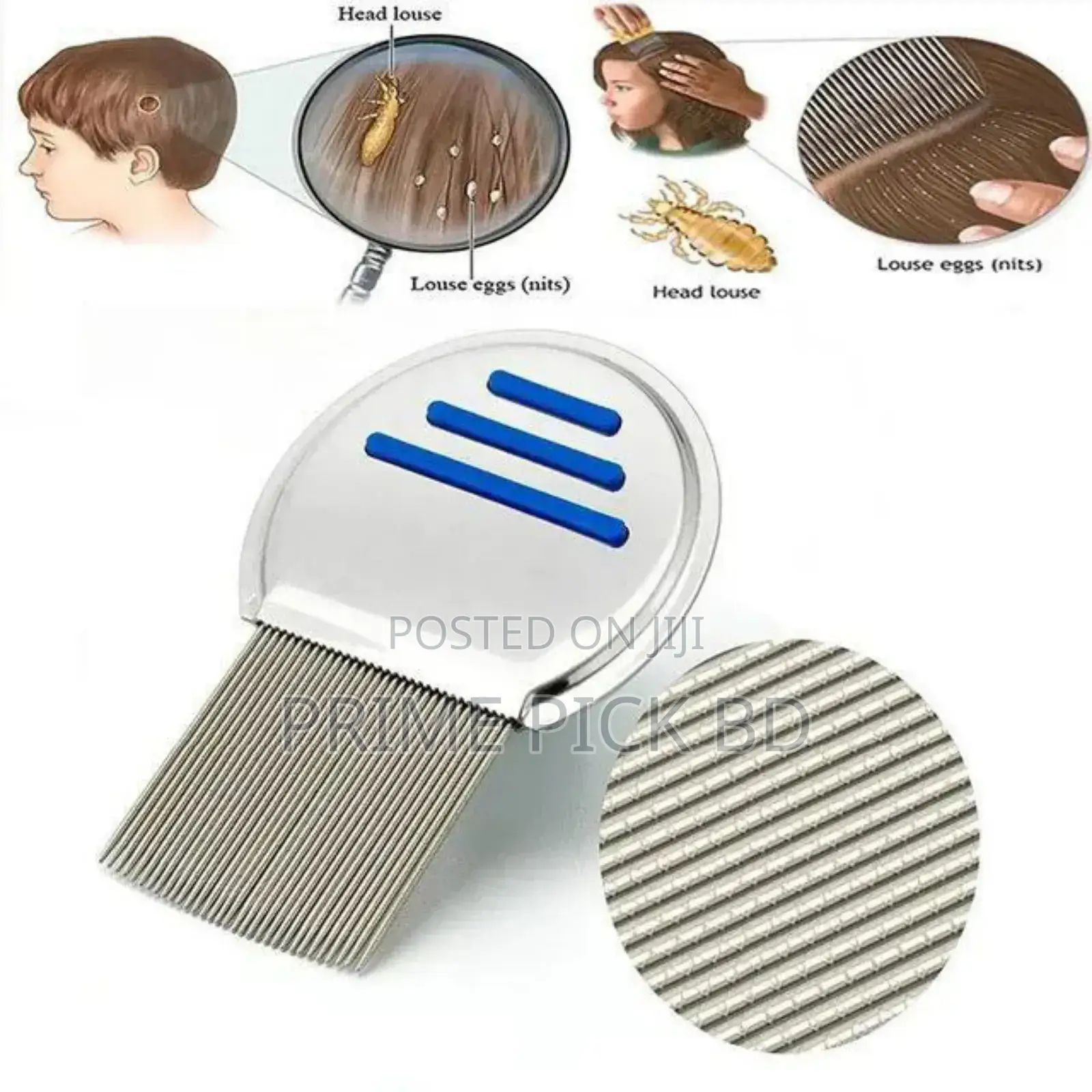 Stainless Steel Lice Comb উকুনের চিরুনি