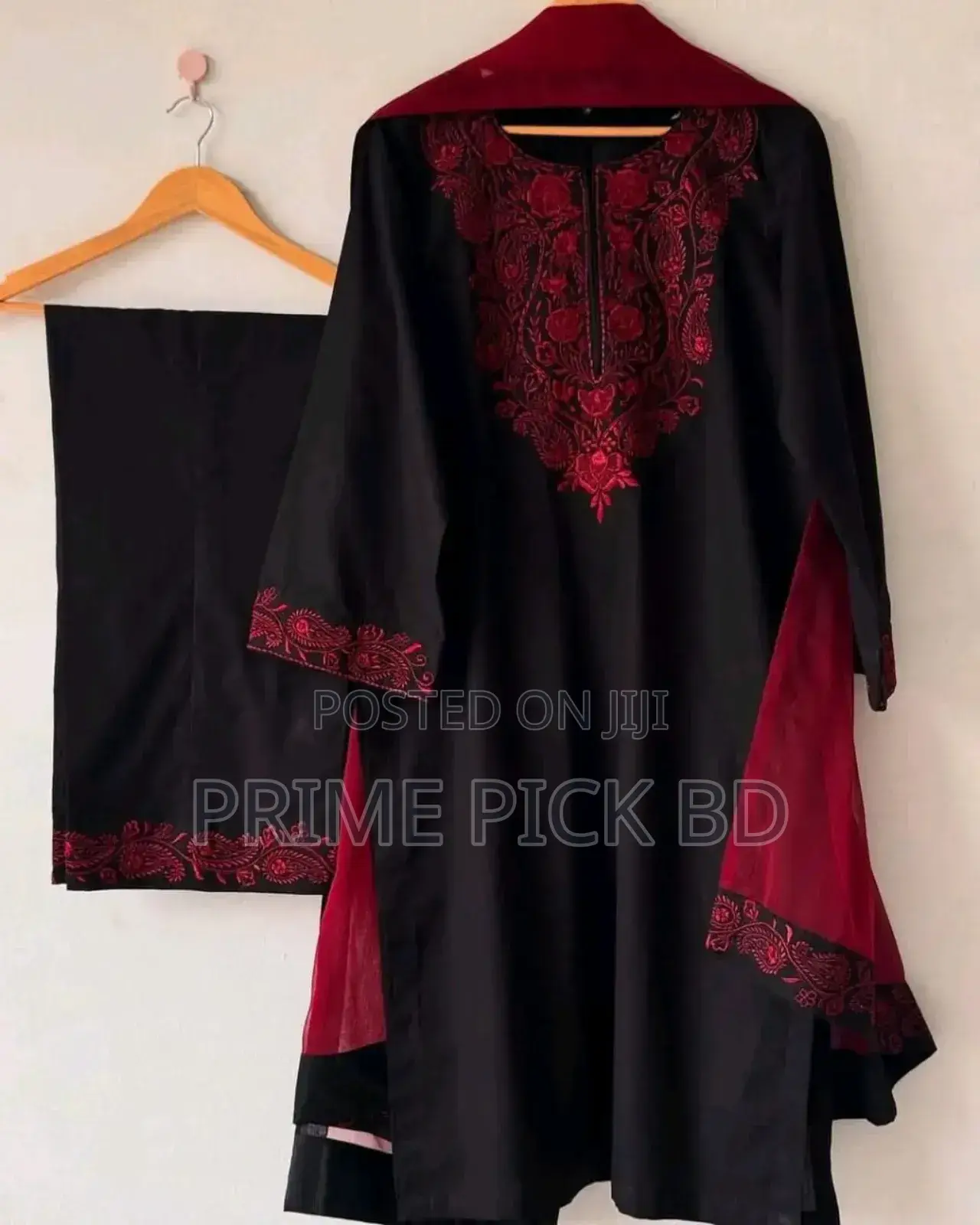 Sequence Embroidery Three Piece