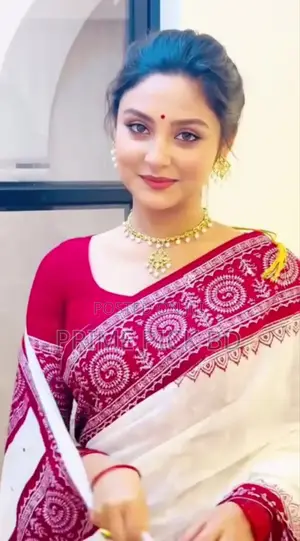 Photo - Skin Print Half Silk Sharee With Blouse Piece