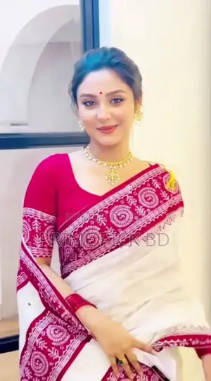 Skin Print Half Silk Sharee With Blouse Piece