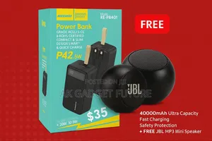 Photo -  Regrsi Re-Pb401 Power Bank 40000mah বিশাল ক্ষমতার পোর্টেবল চার্জার
