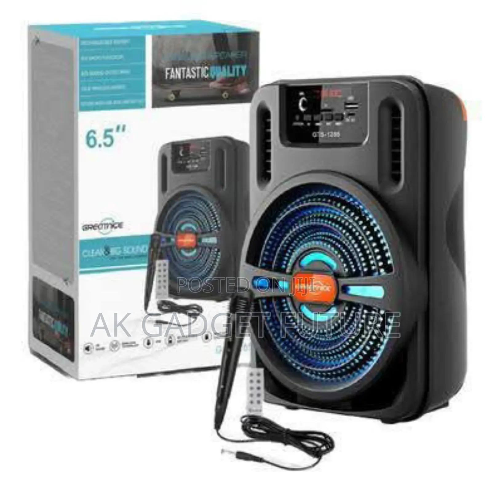  GTS 1285 Bluetooth Rechargeable Microphone System Speaker
