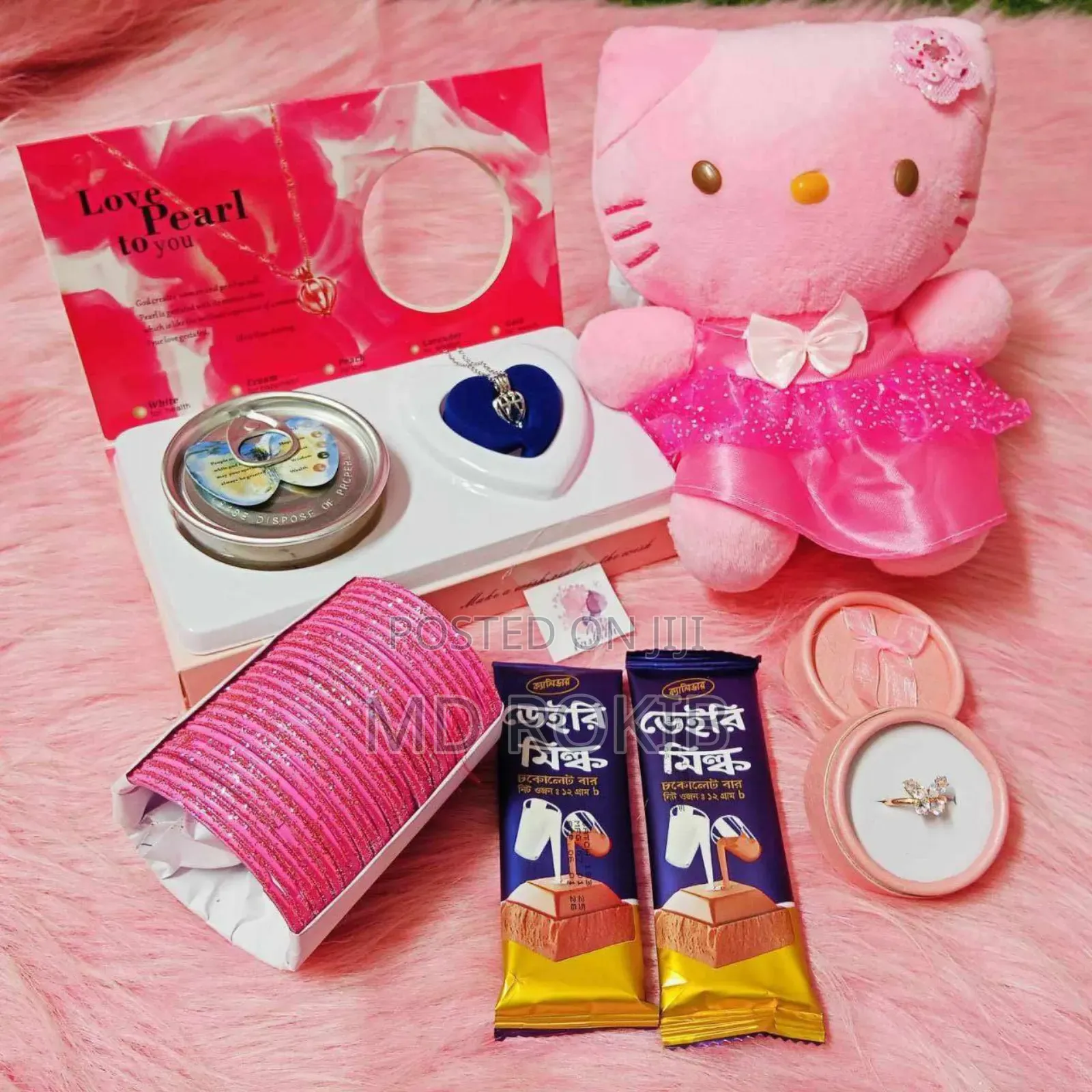 Love Pearl Combo Gift Pack – Teddy, Jewelry, Chocolate More