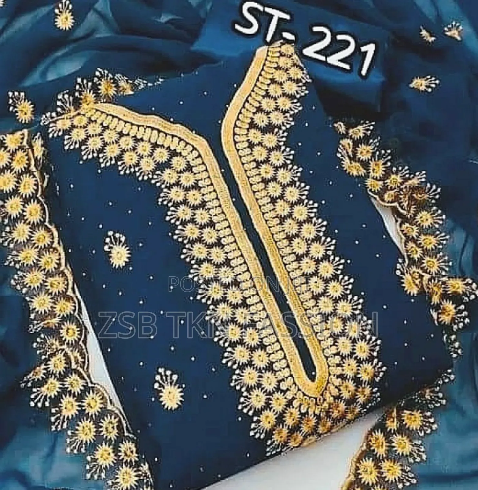 জর্জেট ফোর পিস এম্বোডারী ওয়ার্ক FXHV Dvuf JDGJH