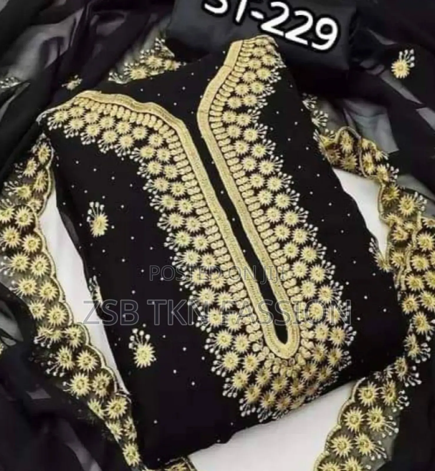 জর্জেট ফোর পিস এম্বোডারী ওয়ার্ক FXHV Dvuf JDGJH