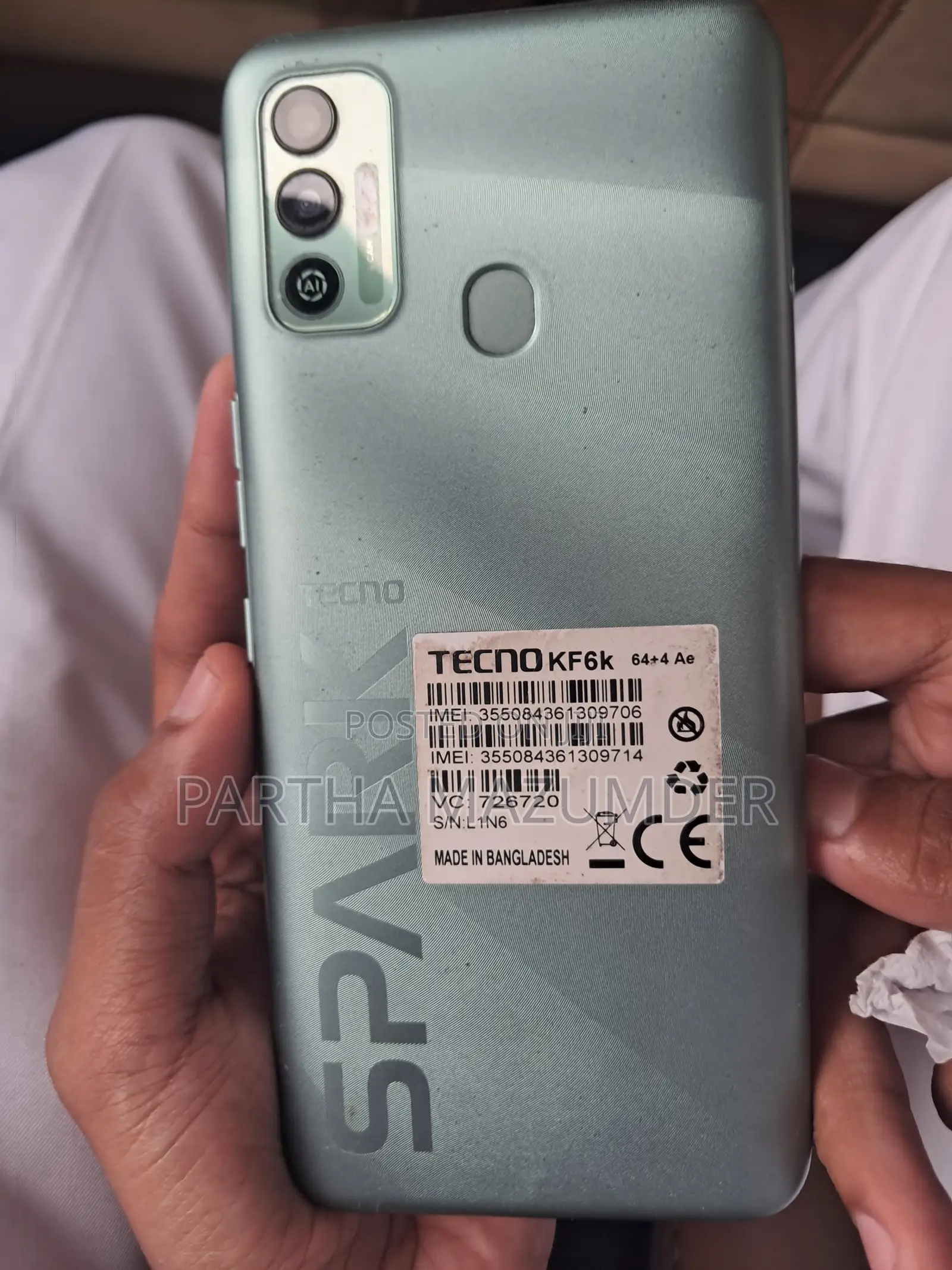 Tecno Spark 7 64 GB Green