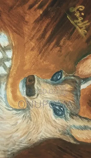 Photo - Deer Acrylic Painting