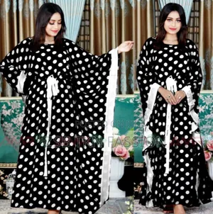 Stylish Dot Print Kaptan Dress FJCFG JFG