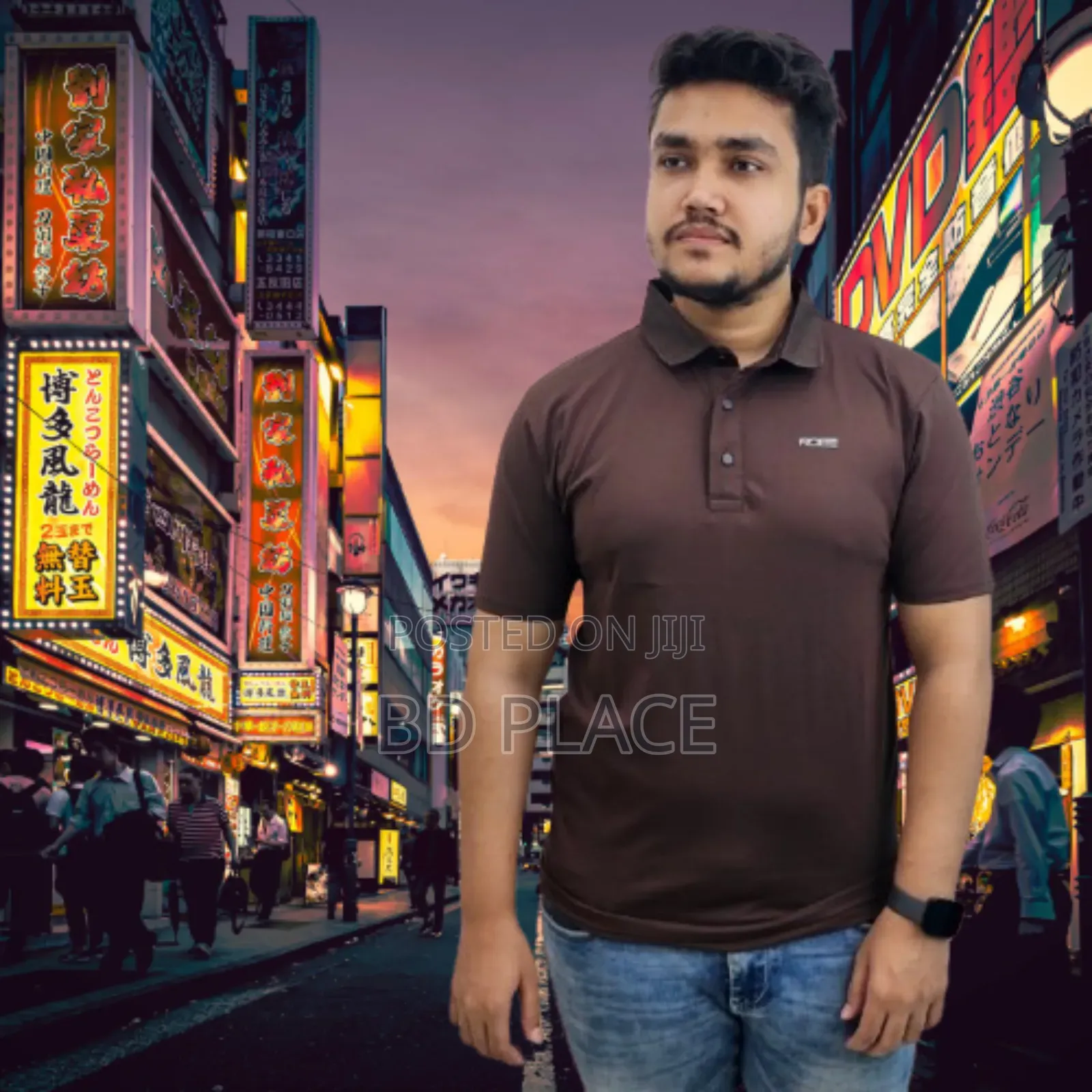 China Stretch Half Sleeve Polo Shirt