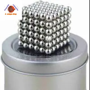 Set of Magnetic Balls, Also Known as Neocubes Used as a Puzzle.