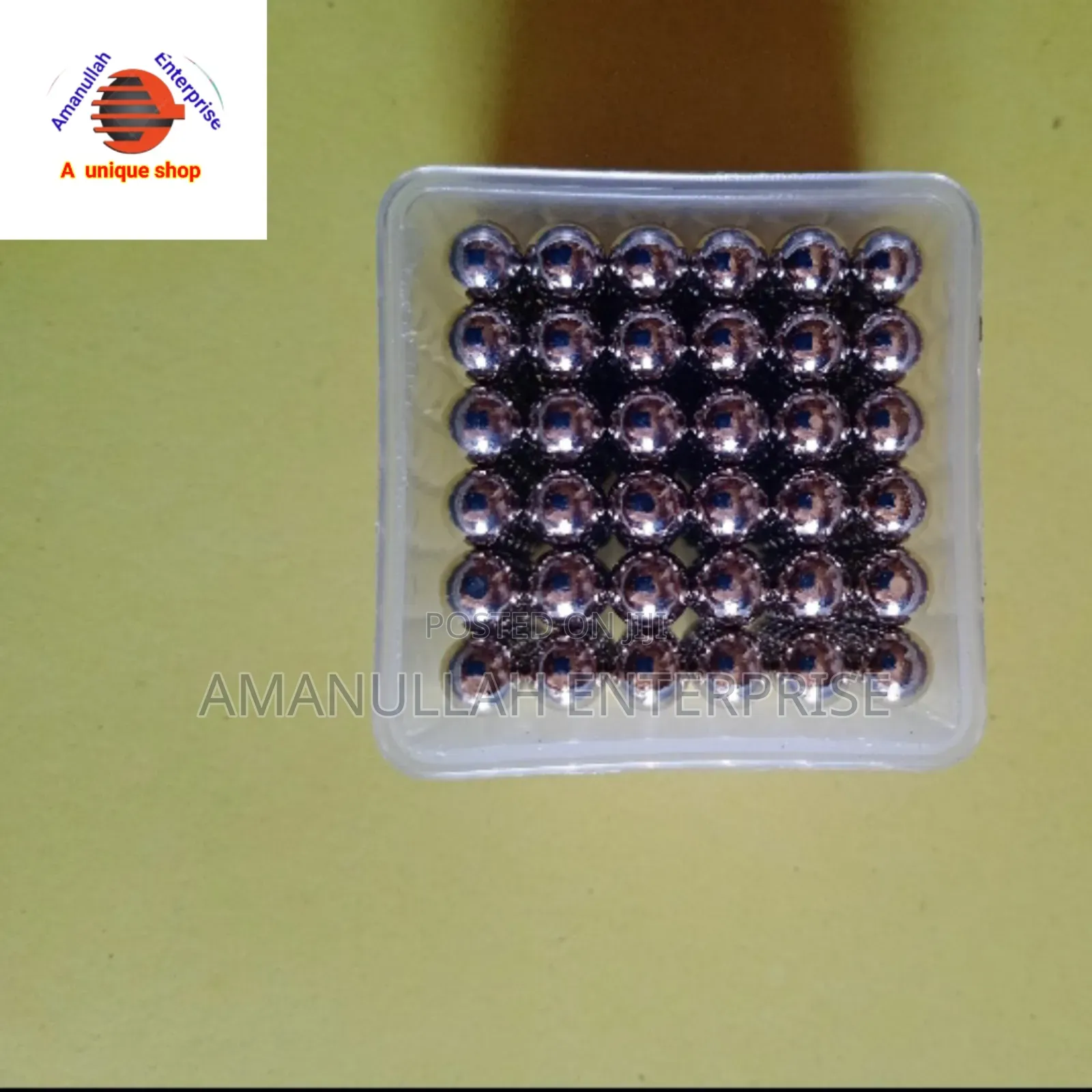 Set of Magnetic Balls, Also Known as Neocubes Used as a Puzzle.