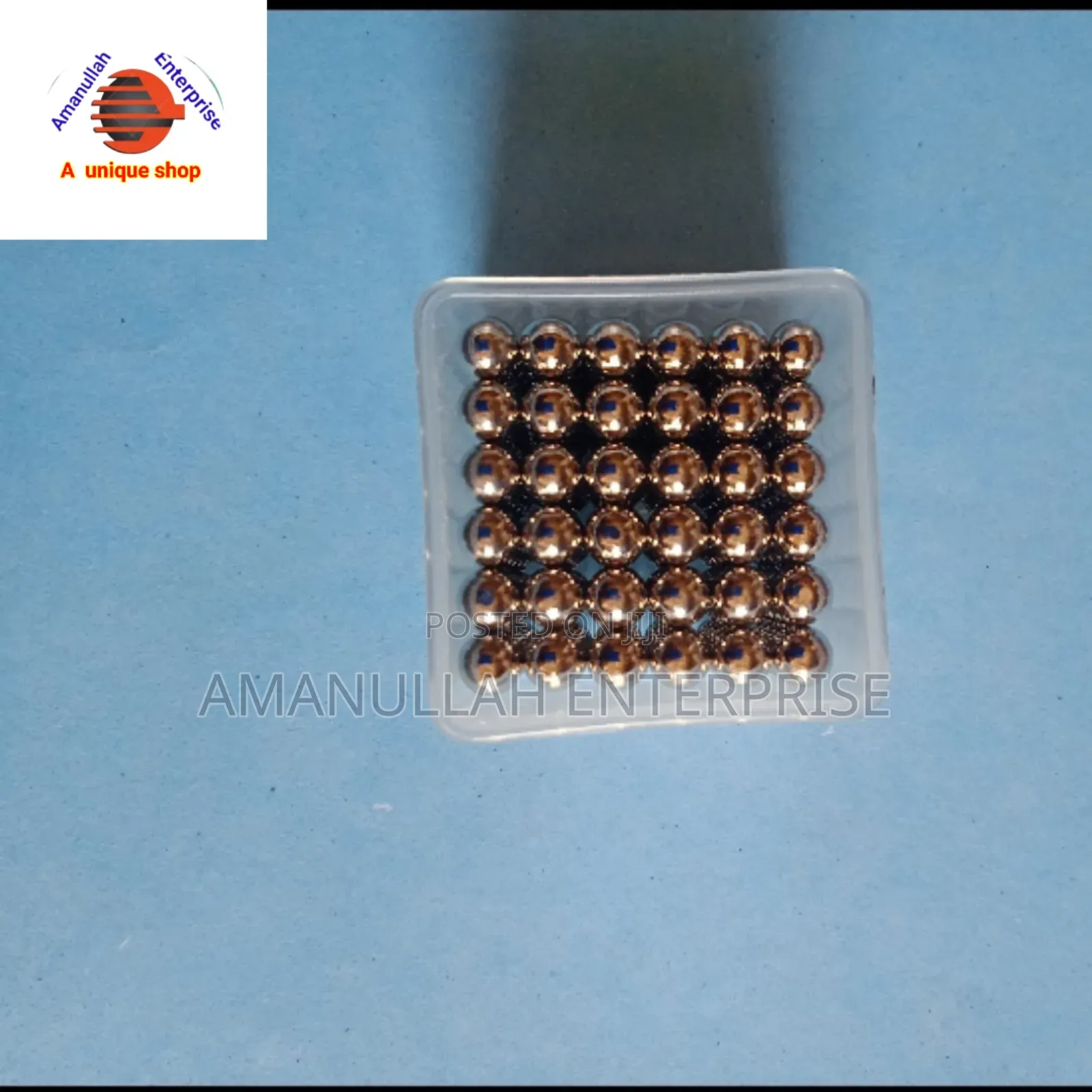 Set of Magnetic Balls, Also Known as Neocubes Used as a Puzzle.