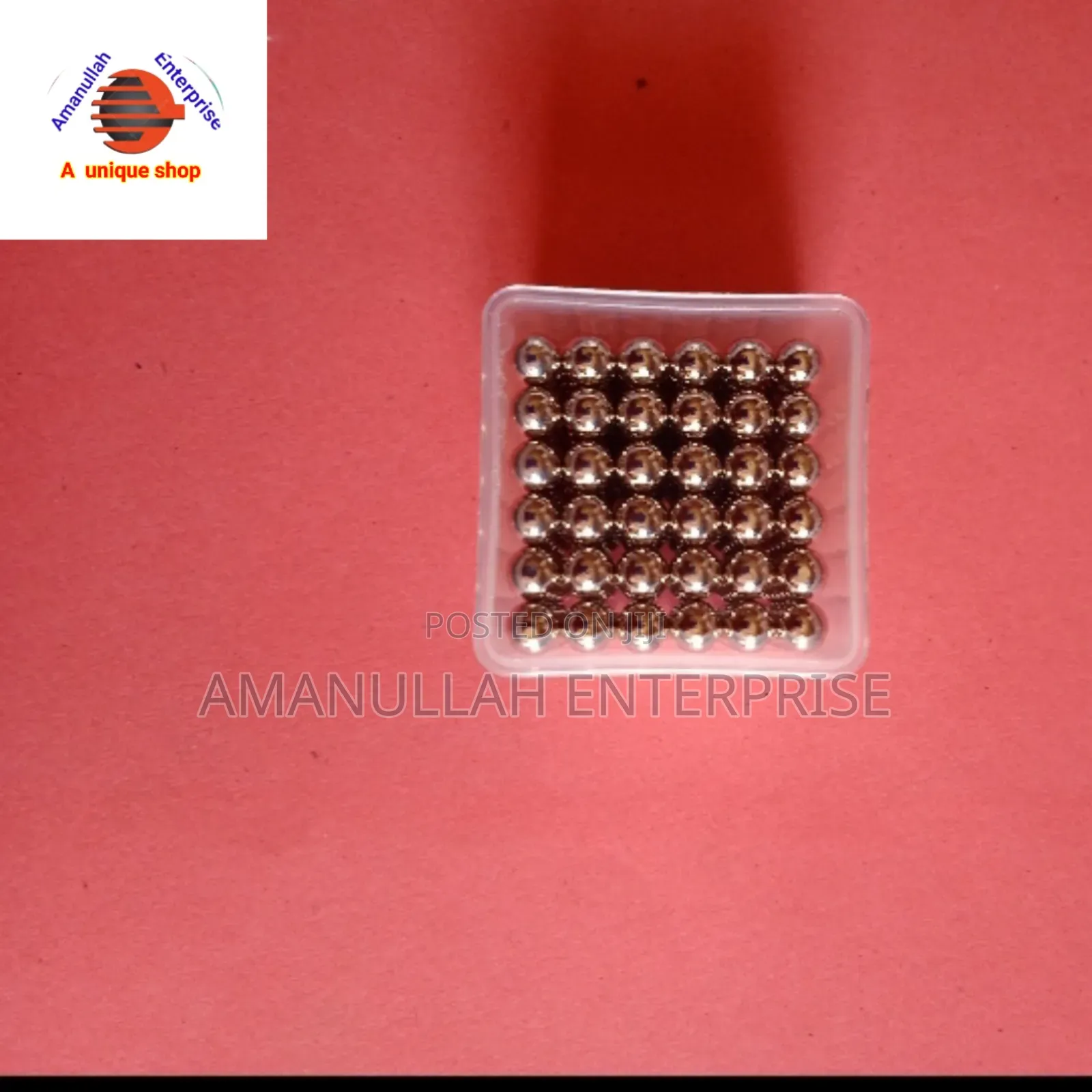 Set of Magnetic Balls, Also Known as Neocubes Used as a Puzzle.