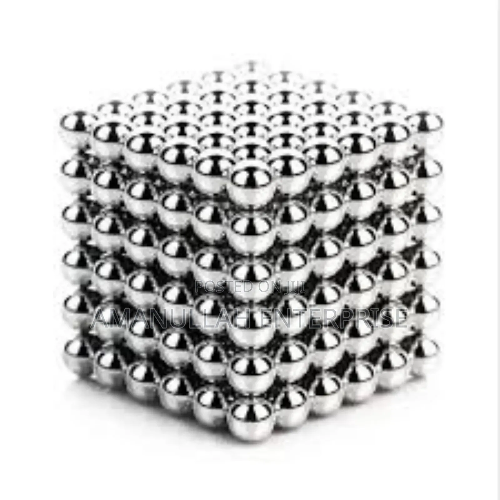 Set of Magnetic Balls, Also Known as Neocubes Used as a Puzzle.