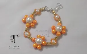 Handmade Flower Beaded Bracelet