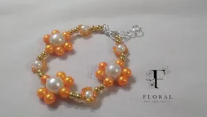 Handmade Flower Beaded Bracelet