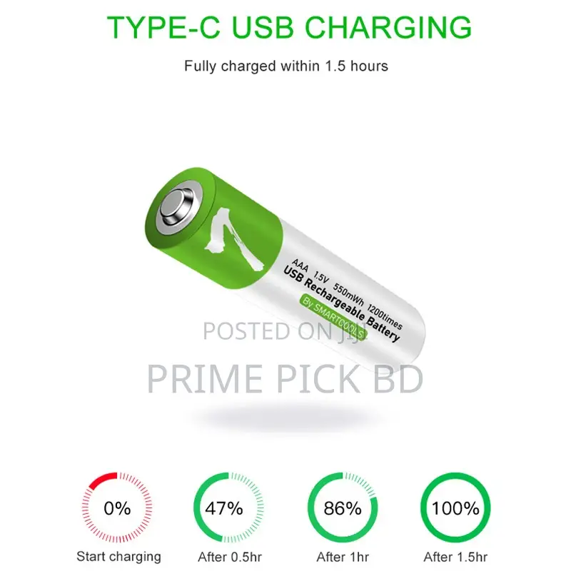Smartoools Rb40 Aaa 1.5v 750 MWH Rechargeable Battery (4pcs Set)