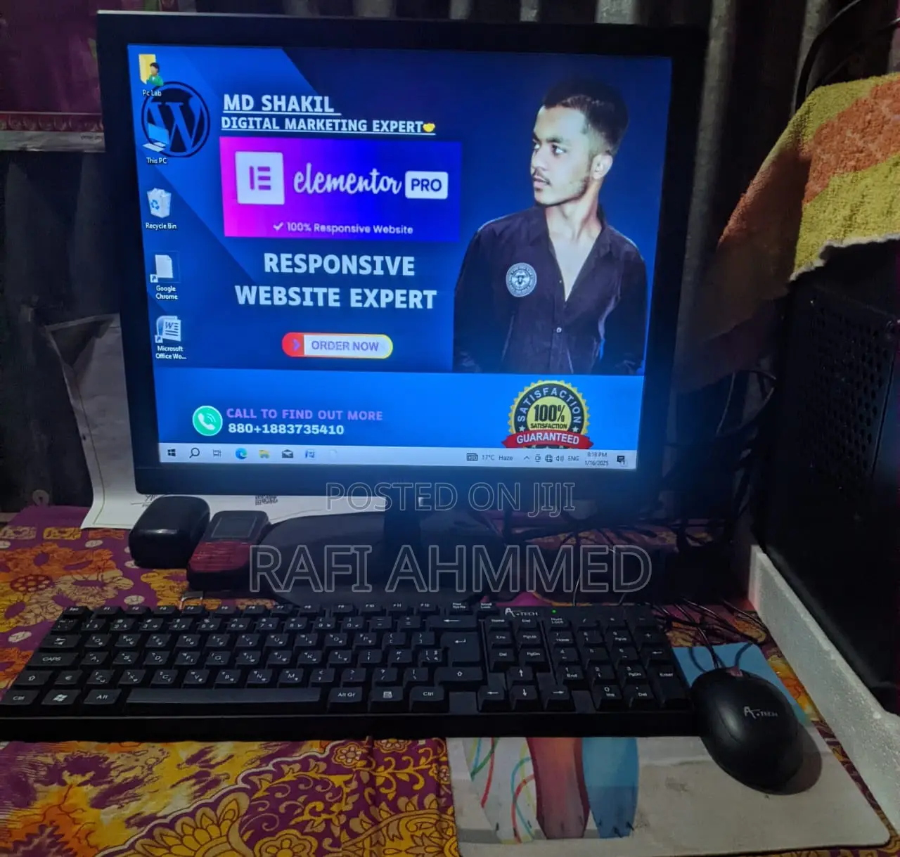 Gigabyte PC Monitor Full Set Up