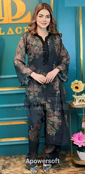Pakistani Inspired Three Piece Fuff Duvdggc CHFGHFF JJJ