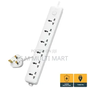 Photo - Deli Ct705es 3 Pin 6 Port 3 Meter Power Strip