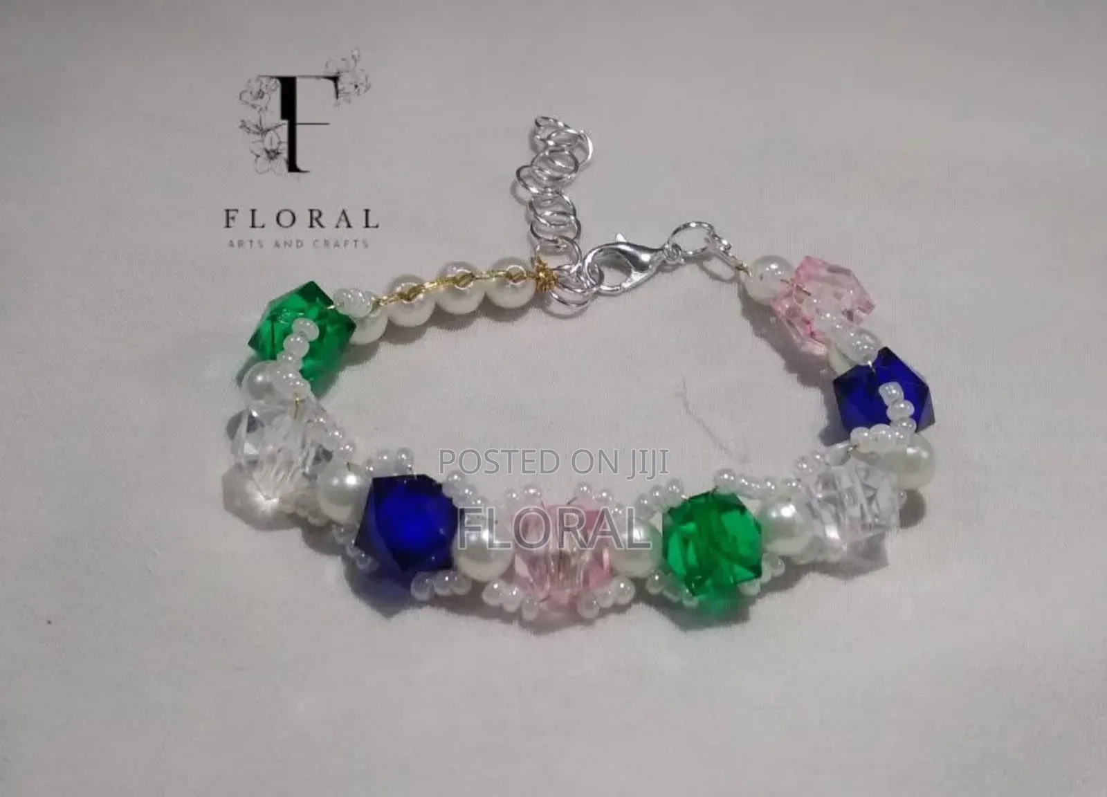 Handcrafted Crystal Beaded Bracelet