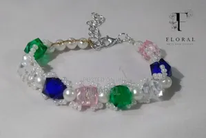 Handcrafted Crystal Beaded Bracelet