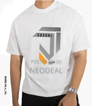 Solid Colour Drop Shoulder T-shirt for Men
