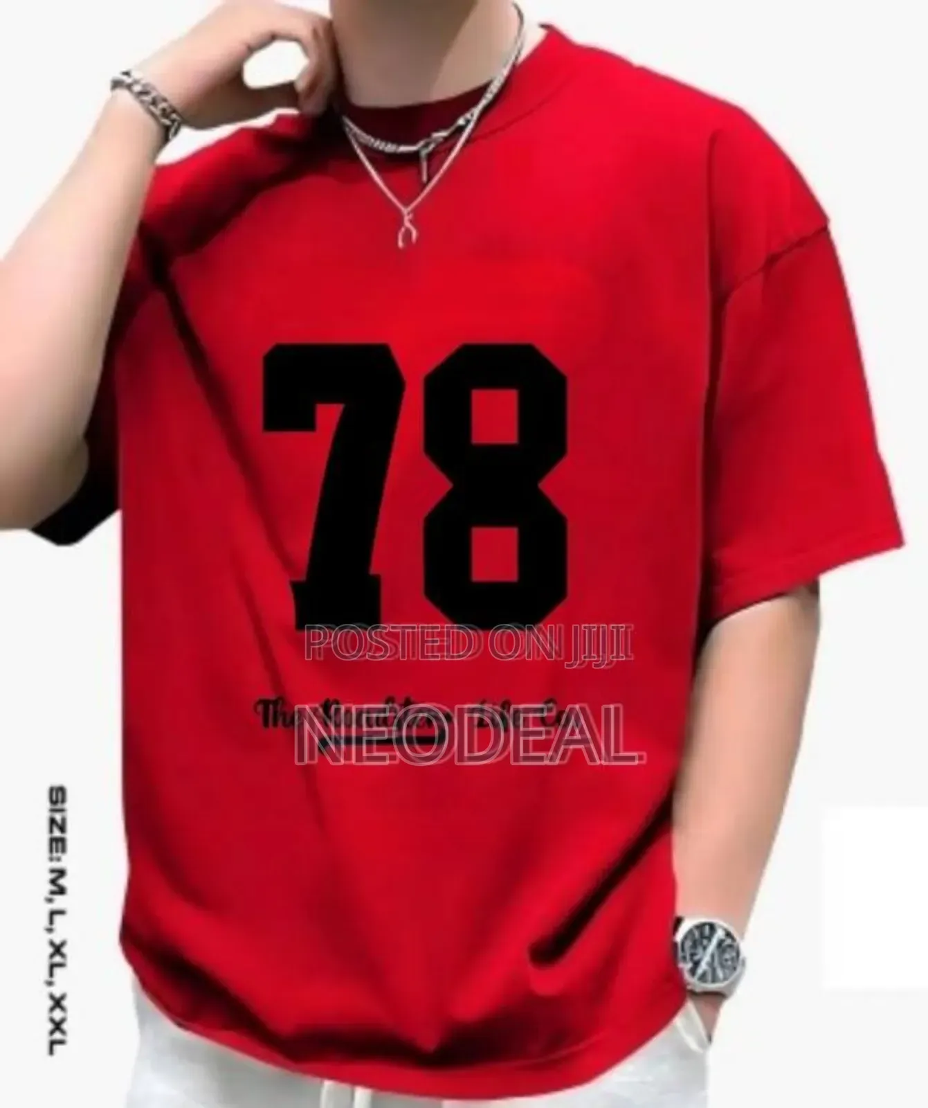 Solid Colour Drop Shoulder T-shirt for Men