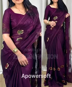 Photo - Premium Micro Georgette Saree GCHV FHCFG