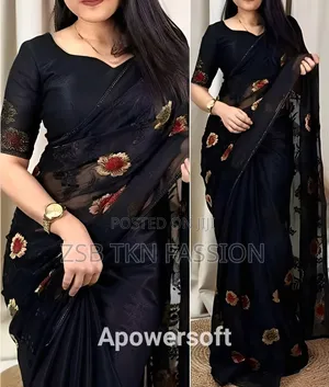 Premium Micro Georgette Saree GCHV FHCFG